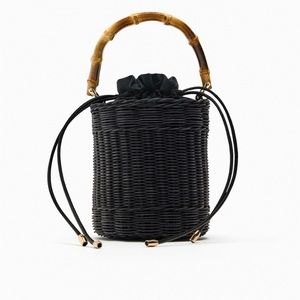Zara Black Basket Bag